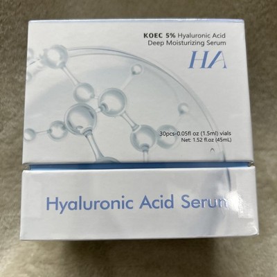 KOEC 5% Hyaluronic Acid Deep Moisturizing Serum 30Pcs Exp 11/2029