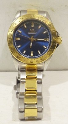 Magnifique Vintage Acier Montre 13517/8 Meister Anker Quartz Dm.3cm