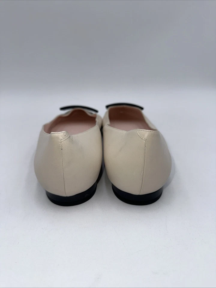 Roger Vivier Mujer’s Gommettine Baile Cuero Ballet Pisos en Beige Talla 39 Foto 4 de 4