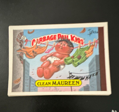 Topps Garbage Pail Kids Series 1 Clean Maureen Sticker Puzzle Trading Card