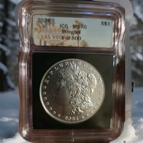 2024 MORGAN SILVER DOLLAR MS70 VEGAS LABEL ICG 1 OF 500
