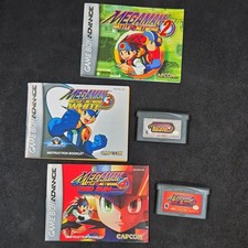 Mega Man Battle Network 3 White 4 Red Sun GBA Game Lot Manual 2 Book VTG