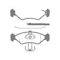 Bremsbelagsatz Scheiben 17,2 Mm Triscan Iam-Expertise FüR U.A. Ford Fiesta