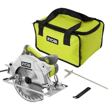 RYOBI 15 Amp Corded 7-1/4 " Circular Saw  Laser, 24T Blade, Edge Guide and Bag