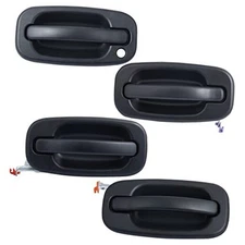  Exterior Door Handle Kit, 4pcs Front+Rear Left+Right Side, Compatible with 99 