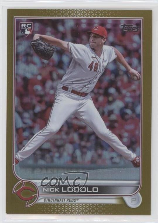 2022 Topps Update Gold Foil Nick Lodolo #US298 00jz