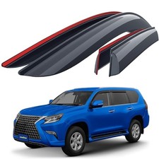 Shatterproof Window Deflectors for Lexus GX 2010-2023, Tape-on For GX 10-23