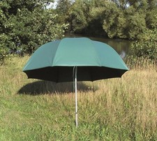 Q-Tac Angelschirm PVC 2,50m mit Klappgelenk Sonnenschirm Angeln Outdoor