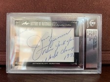 2012 Leaf Cut Signature History of Baseball Edition Jim Spencer
