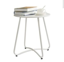 HollyHOME Outdoor Side Table Small Patio Table Round