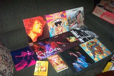 JIMI HENDRIX 8 LP LOT w ELECTRIC LADYLAND, AXIS BOLD AS LOVE, IN THE WEST & DVD