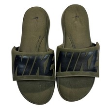 Nike Ultra Comfort Men's Slides Olive Green Black AR4494-300 Size 12