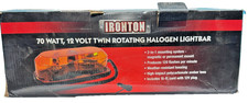 Ironton 48432 Amber Twin Rotating Halogen Warning Light Bar 12v Magnetic New Ironton 48432 Amber Twin Rotating Halogen Warning Light Bar 12v Magnetic New