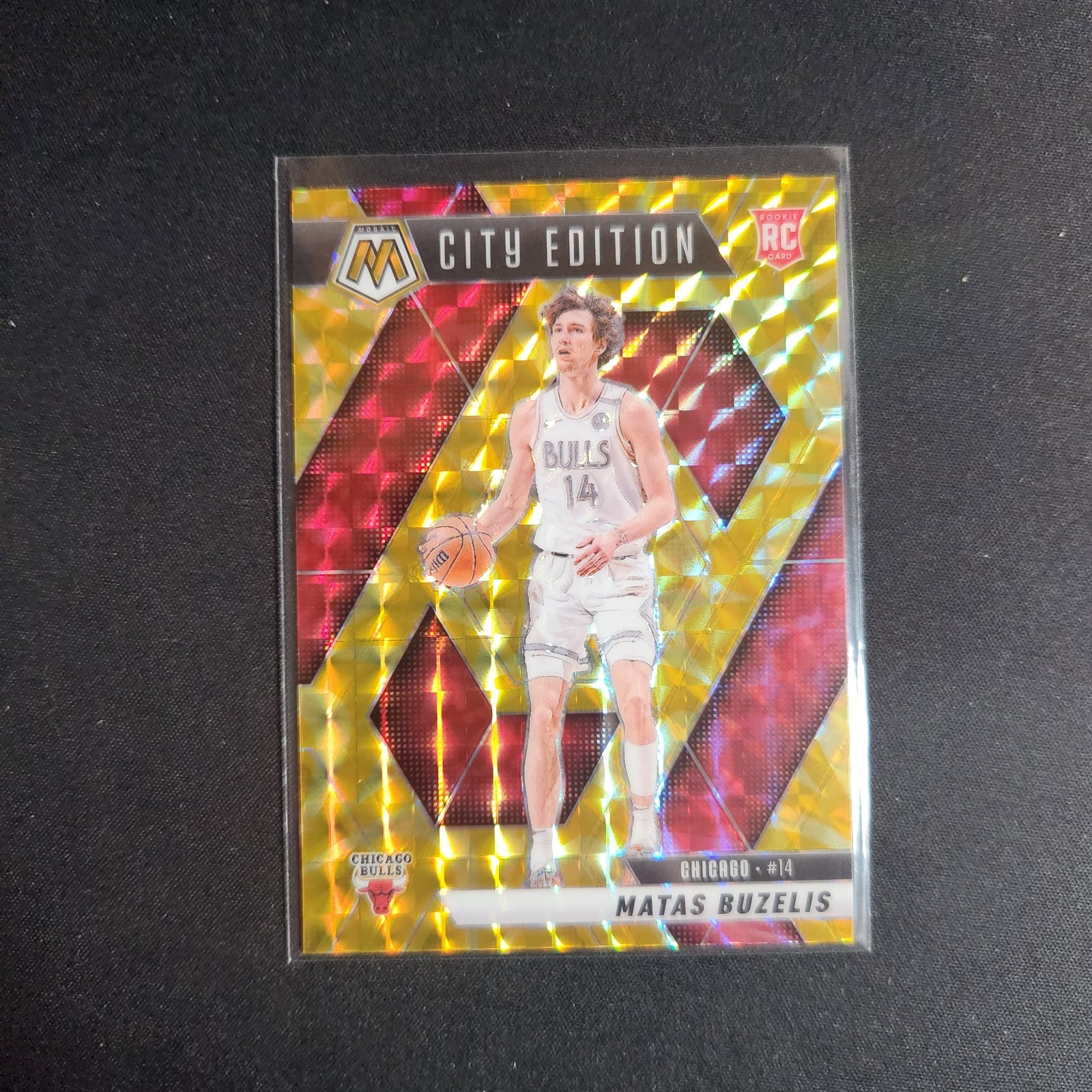 2024-25 Mosaic Matas Buzelis RC City Edition Yellow Reactive #273 Bulls      L56