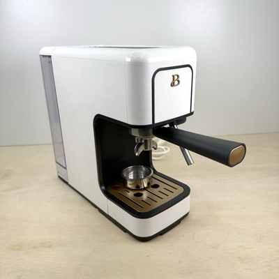 #ad Beautiful Slim Espresso Maker with 20 Bar Pressure White Icing by Drew Barrymore $62.99