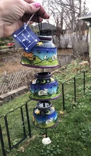 Terri Kern RCS Ceramic Stacked Wind Chime Cat Mouse Moon Star Signed 2004