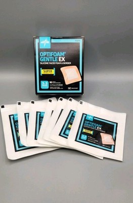 Medline Optifoam Gentle Silicone-Faced Foam Dressing 3'' x 3'', 16 total exp 9.27