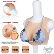 Realistic Silicone Breast Female Head Mask Face Mask Cosplay Crossdresser