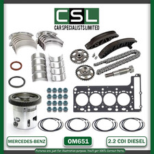 Mercedes-Benz OM651 A-Class Main Bearing With Engine Repair Kit 2.2 D