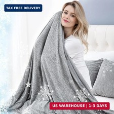 Cooling Blanket for Hot Sleepers Lightweight Summer Cold Thin Blankets for Sleep