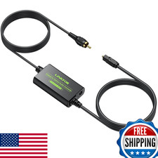 LiNKFOR 192kHz Koaxial zu Optisch Audio Konverter 6,6 Fuß Kabel SPDIF Toslink