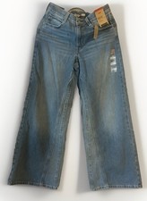 Levi's 27 x 31 Women's '94 Spliced Baggy Wide Leg Mid-Rise Jeans Blue light Wash