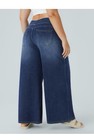 Halara High Rise Pull On Baggy Wide Leg Jeans Size 2X  — photo 4