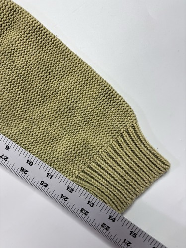 Mustard Seed Green Sweater Size S, Oversized 55% Acrylic 45% Cotton Pullover Alt - Picture 4 of 6