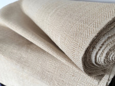 Ballen altes Fischgrätleinen handgewebt ,breit , 4,50/0,69  Meter