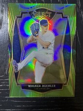 2021 Panini Select Premier Walker Buehler Neon Green /99 No. 199 Red Sox