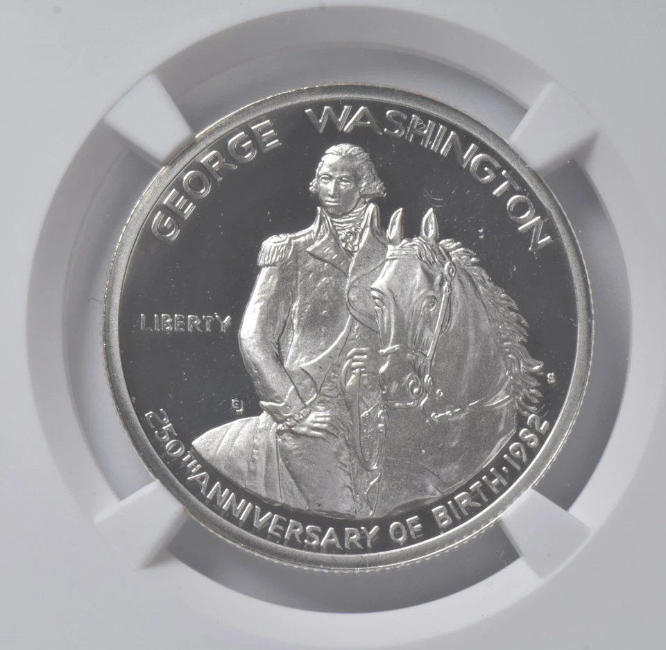 1982-S George Washington Commemorative Half Dollar PF70 NGC Special Lbl *8401 - Image 3 of 4