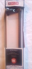 New Delta 77618 Black Stryke 18"Towel Bar Rack Matte Black Finish