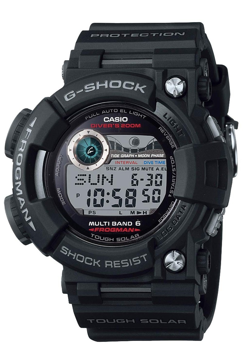 Unused CASIO G-SHOCK FROGMAN GWF-1000-1JF Black Red Multiband 6