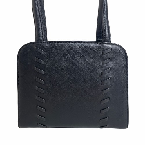 Yves Saint Laurent Leather Handbag Black New Japan
