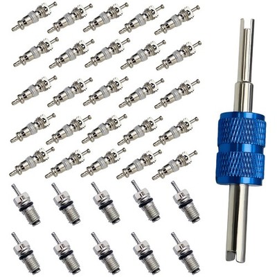 Air Conditioning Valve Core A/C R12 R134a Refrigeration Schrader Valve Cores ...