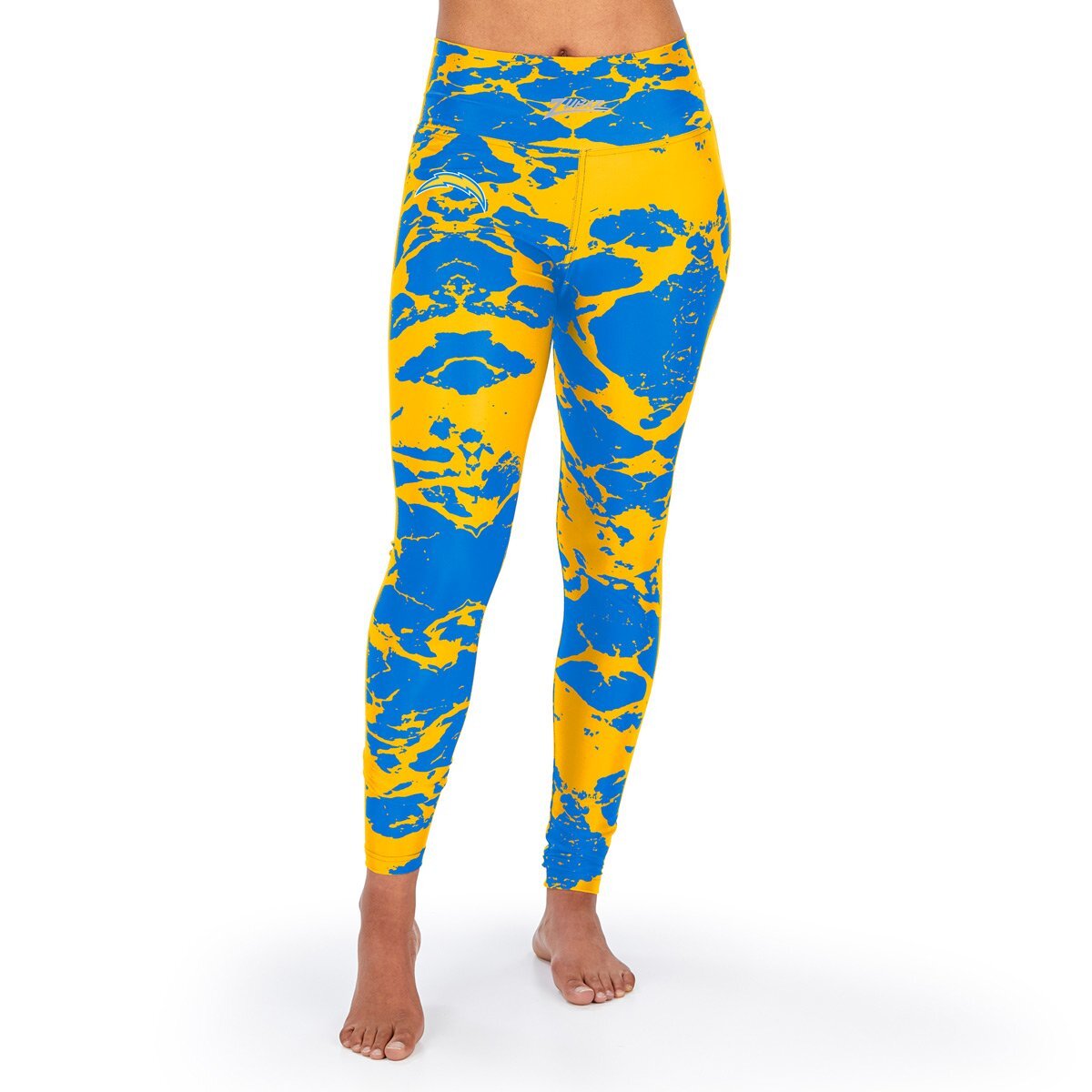 Леггинсы Zubaz Womens Los Angeles Chargers командного цвета Lava