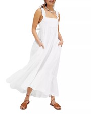 Free People Isabella Maxi Dress - OPTIC WHITE - Womens Small Size S UK 8 - BNWT