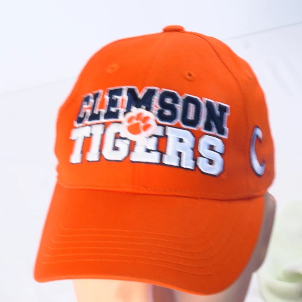 Clemson Tigers Top of the World Orange White Purple Snapback Hat Cap Football - Image 2 of 4