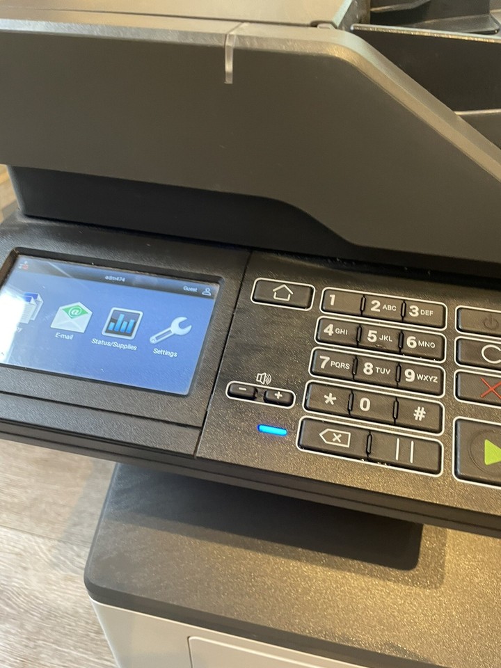 Lexmark MX521 Office Laser Printer Scanner Copier Touch Screen Ex Con