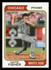 Nate Fisher RC 2023 Topps Heritage #352 Rookie Chicago White Sox Centered Mint