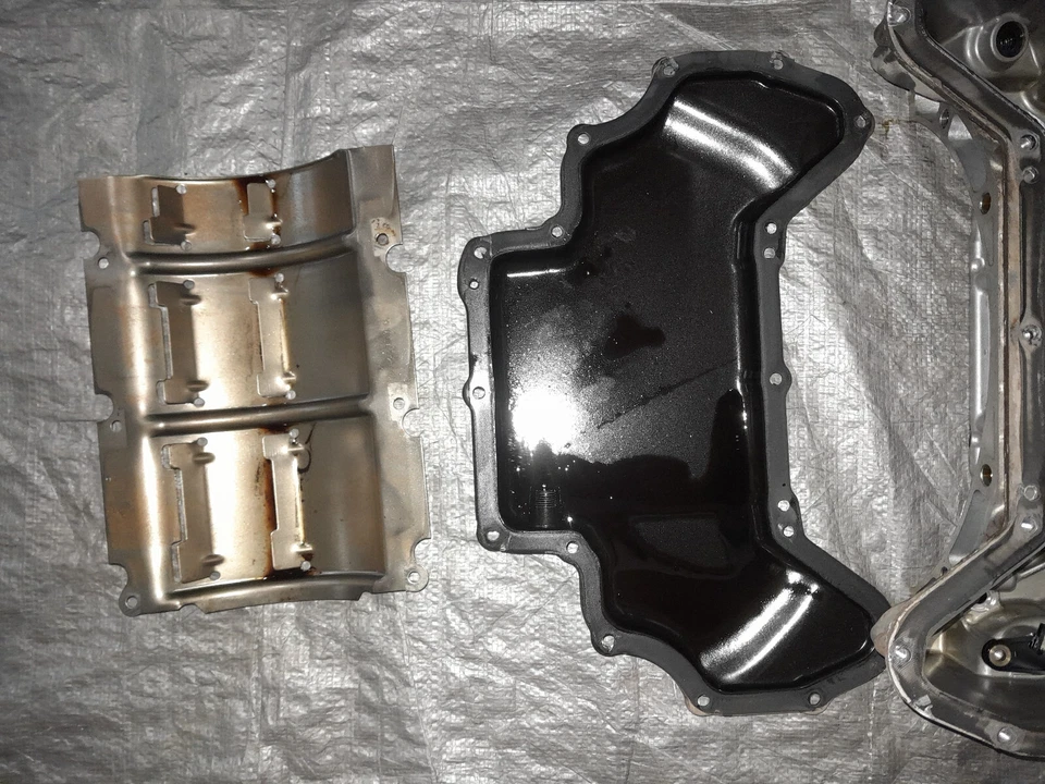 05-11 Mercedes slk350 CLK350 E350 Engine Upper Oil Sump Baffle Pan Assembly OEM Foto 4 de 4