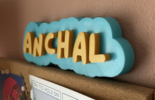 CUSTOM 3D Printed Name/Word Keychain or Decoration Message for Customization