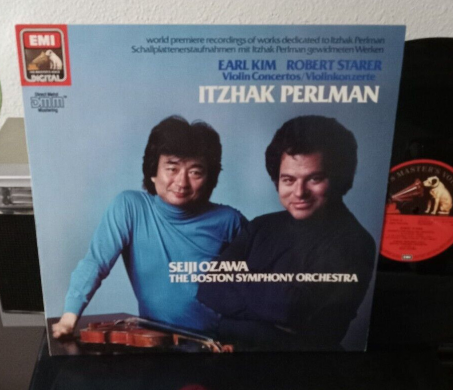 ITZHAK PERLMAN / SEIJI OZAWA Violin Concertos LP EMI ANGEL DMM IMPORT MINT