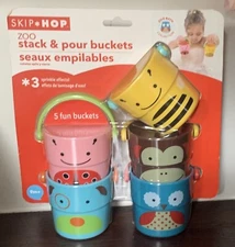 Baby Bath  Zoo Bath Stack & Pour Buckets - NEW!
