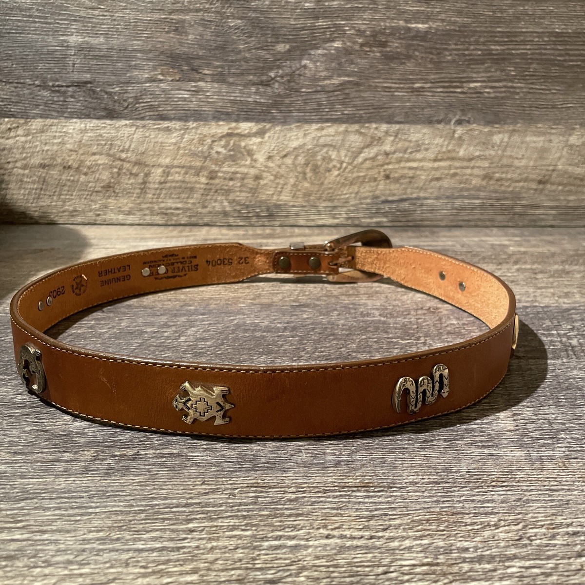 Silver Creek Classics Womens Brown Leather Western Concho Belt Size 30 silver creek belt products for sale | eBay main image 3