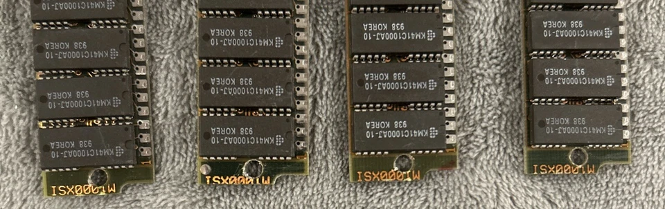 Lot Of 4: KM41C1000AJ-10, 30 Pin LA Components Memory Module Ram SIMM - Image 4 of 4