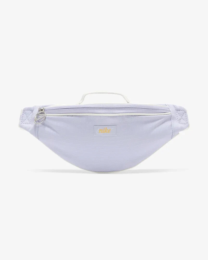 Nike Heritage Waistpack Fanny Pack Side Bag Oxygen Violet White DR6266 536 RARE