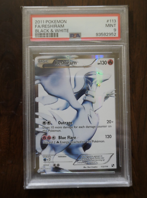 Reshiram Zekrom Sequential MINT PSA 9 LOW POPS - 2011 Black