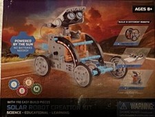 SOLAR ROBOT Creation Kit STEM Engineering Toy ― Builds 12 Different Robots NEW