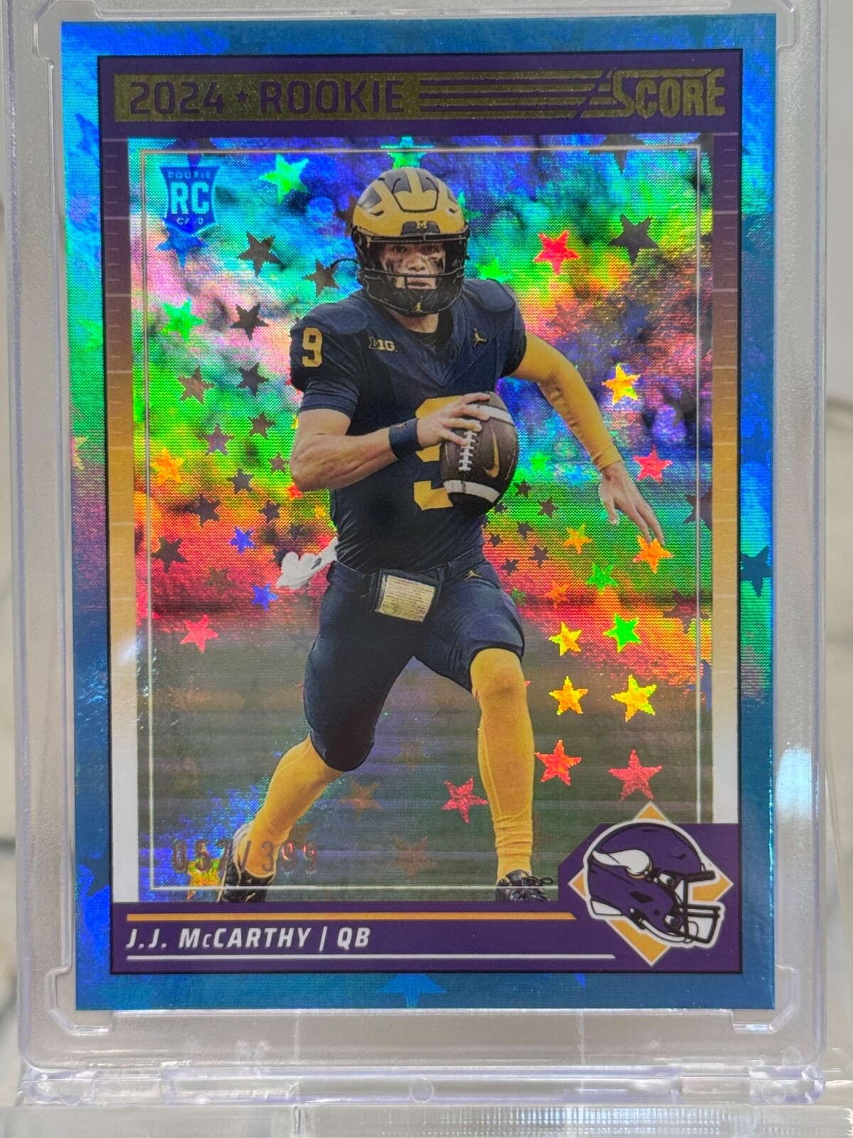 2024 Score - Rookies Stars #304 J.J. McCarthy /399 (RC)